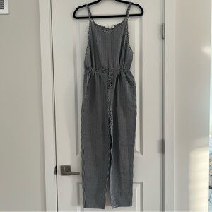 Black and White Checkered Jumpsuit